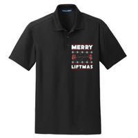 Merry Liftmas Funny Christmas Gym Workout Fitness Gift Dry Zone Grid Polo