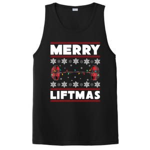 Merry Liftmas Funny Christmas Gym Workout Fitness Gift PosiCharge Competitor Tank