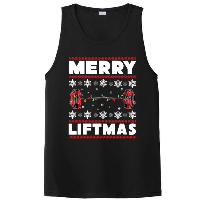 Merry Liftmas Funny Christmas Gym Workout Fitness Gift PosiCharge Competitor Tank