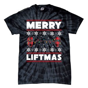 Merry Liftmas Funny Christmas Gym Workout Fitness Gift Tie-Dye T-Shirt