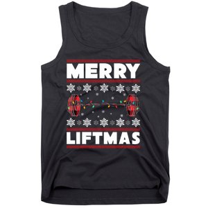 Merry Liftmas Funny Christmas Gym Workout Fitness Gift Tank Top