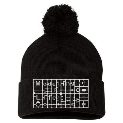 Modeling Life For Plastic Model Kit Enthusiast Pom Pom 12in Knit Beanie