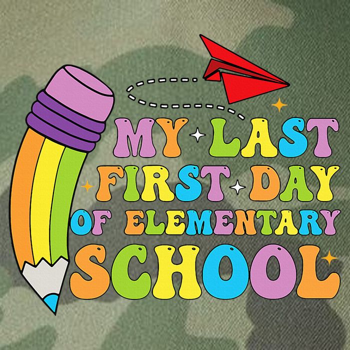 My Last First Day Of Elementary School Back To School Legacy Tie Dye Trucker Hat