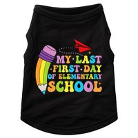 My Last First Day Of Elementary School Back To School Doggie Tank
