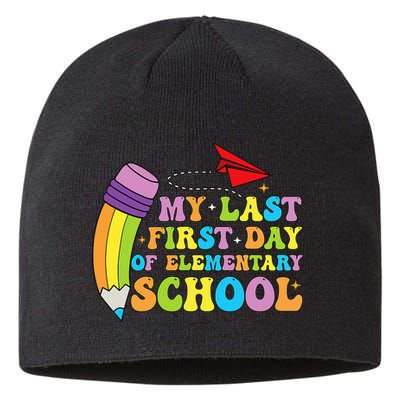 My Last First Day Of Elementary School Back To School Sustainable Beanie