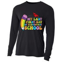 My Last First Day Of Elementary School Back To School Cooling Performance Long Sleeve Crew