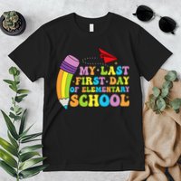My Last First Day Of Elementary School Back To School Premium T-Shirt
