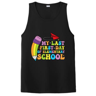 My Last First Day Of Elementary School Back To School PosiCharge Competitor Tank