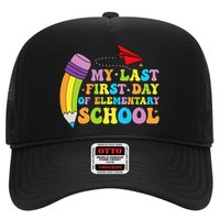 My Last First Day Of Elementary School Back To School Trucker Hat