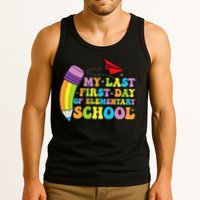My Last First Day Of Elementary School Back To School Tank Top