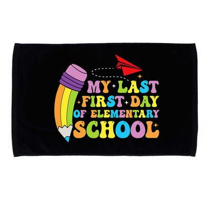 My Last First Day Of Elementary School Back To School Microfiber Hand Towel