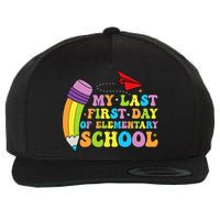 My Last First Day Of Elementary School Back To School Wool Snapback Cap