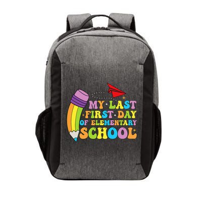 My Last First Day Of Elementary School Back To School Vector Backpack