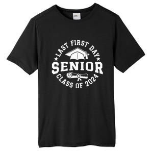 My Last First Day Senior Back To School Class Of 2024 Tall Fusion ChromaSoft Performance T-Shirt