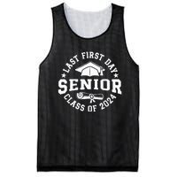 My Last First Day Senior Back To School Class Of 2024 Mesh Reversible Basketball Jersey Tank