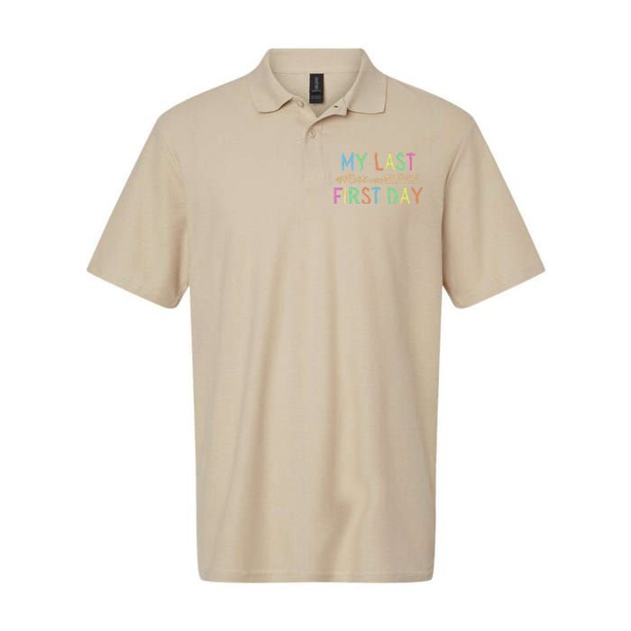 My Last First Day Of School Retired Teacher 2025 Retirement Softstyle Adult Sport Polo