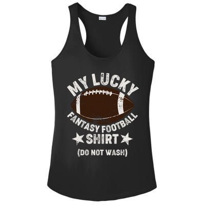 My Lucky Fantasy Football Shirt Do Not Wash Ladies PosiCharge Competitor Racerback Tank