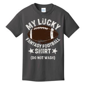 My Lucky Fantasy Football Shirt Do Not Wash Kids T-Shirt