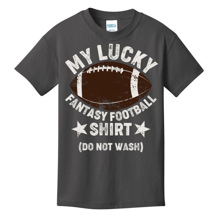 My Lucky Fantasy Football Shirt Do Not Wash Kids T-Shirt