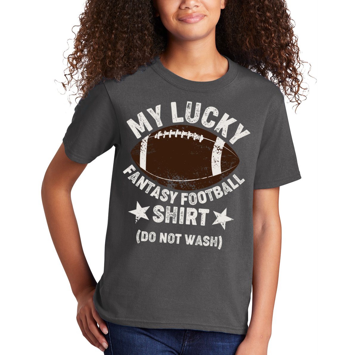My Lucky Fantasy Football Shirt Do Not Wash Kids T-Shirt