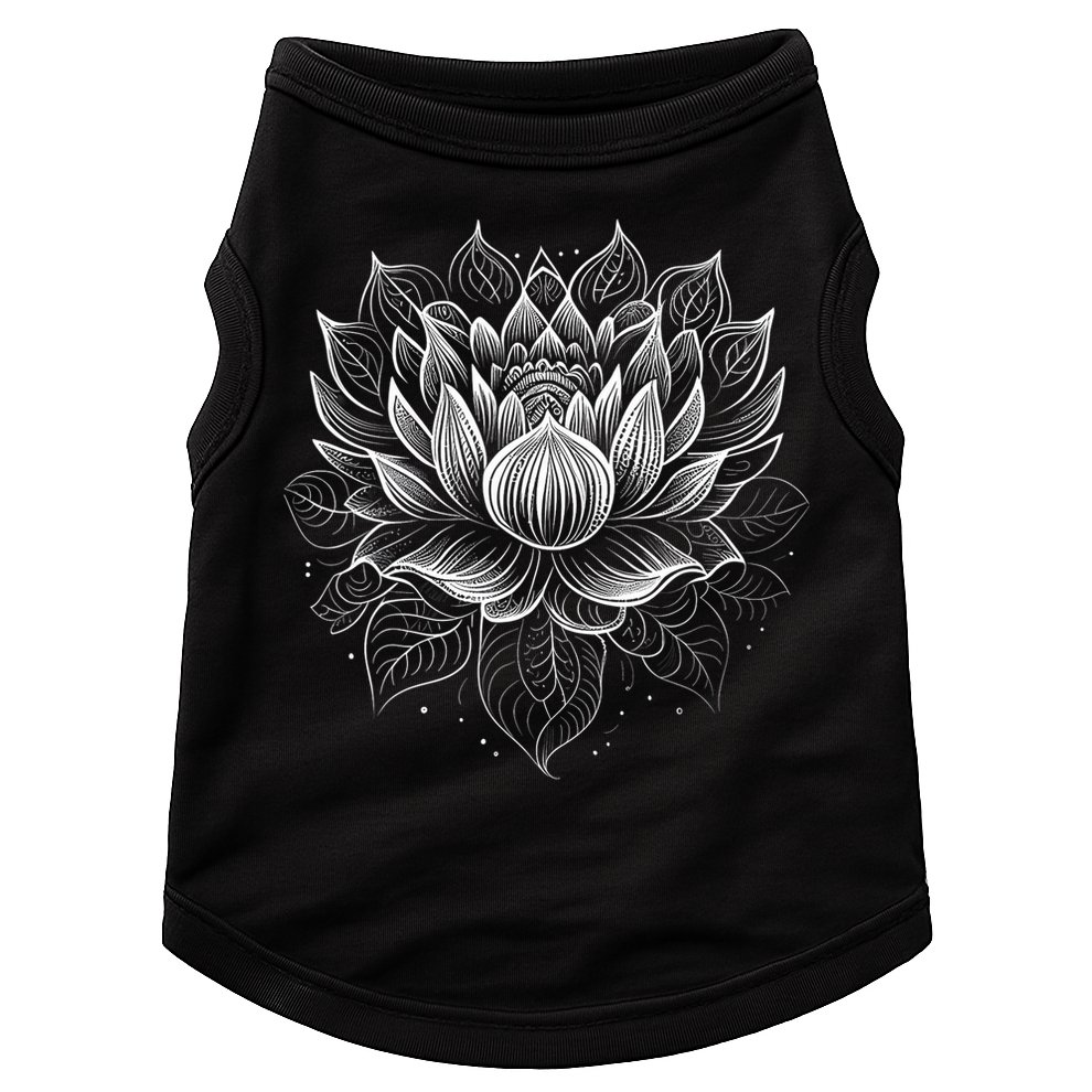 Mandala Lotus Flower Tees For Men Women Girls Doggie Tank