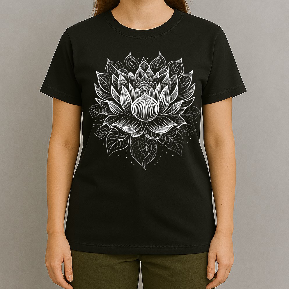 Mandala Lotus Flower Tees For Men Women Girls T-Shirt