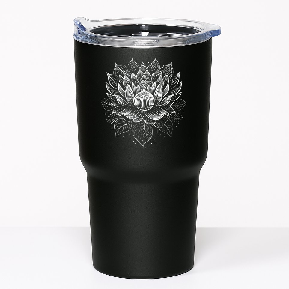Mandala Lotus Flower Tees For Men Women Girls Tumbler