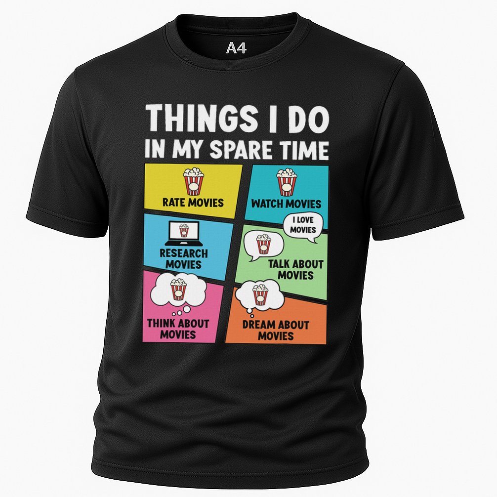 Movie Lover Film Enthusiast Cinema Lover Cinephile Cooling Performance Crew T-Shirt