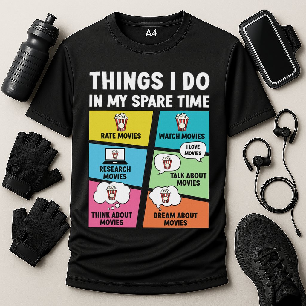 Movie Lover Film Enthusiast Cinema Lover Cinephile Cooling Performance Crew T-Shirt