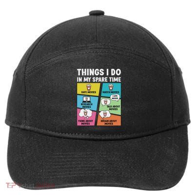 Movie Lover Film Enthusiast Cinema Lover Cinephile 7-Panel Snapback Hat