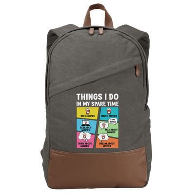 Movie Lover Film Enthusiast Cinema Lover Cinephile Cotton Canvas Backpack