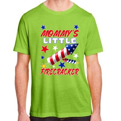 Mommys Little Firecracker 4th Of July Fun Birthday Gift Adult ChromaSoft Performance T-Shirt