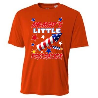 Mommys Little Firecracker 4th Of July Fun Birthday Gift Cooling Performance Crew T-Shirt