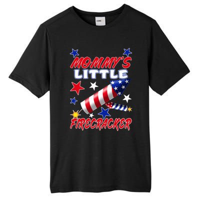 Mommys Little Firecracker 4th Of July Fun Birthday Gift Tall Fusion ChromaSoft Performance T-Shirt