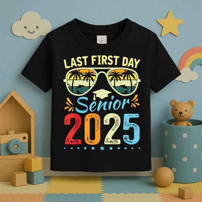 My Last First Day Senior 2025 Back To School Class Of 2025 Toddler T-Shirt