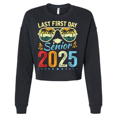 My Last First Day Senior 2025 Back To School Class Of 2025 Cropped Pullover Crew