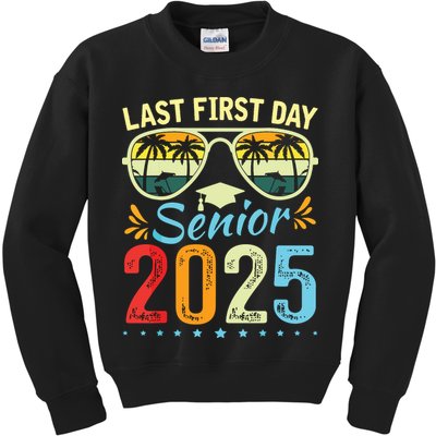 My Last First Day Senior 2025 Back To School Class Of 2025 Kids Sweatshirt