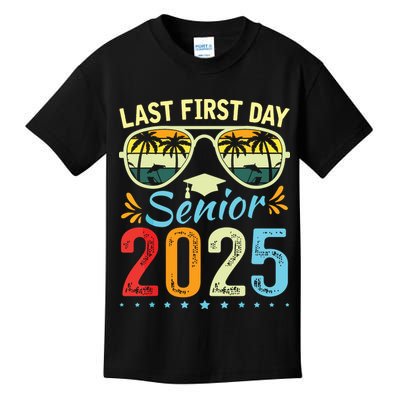 My Last First Day Senior 2025 Back To School Class Of 2025 Kids T-Shirt