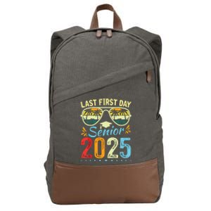 My Last First Day Senior 2025 Back To School Class Of 2025 Cotton Canvas Backpack