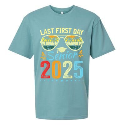 My Last First Day Senior 2025 Back To School Class Of 2025 Sueded Cloud Jersey T-Shirt