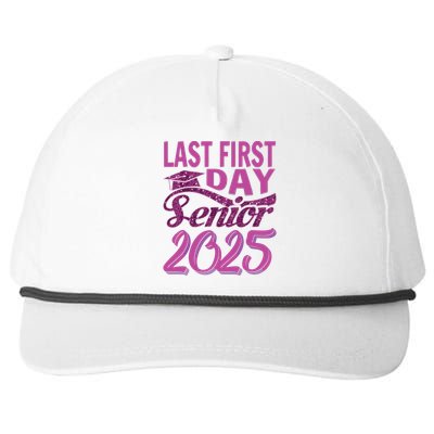 My Last First Day Senior Back To School 2025 Class Of 2025 Snapback Five-Panel Rope Hat