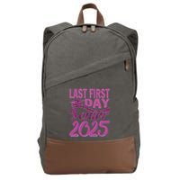 My Last First Day Senior Back To School 2025 Class Of 2025 Cotton Canvas Backpack