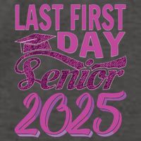 My Last First Day Senior Back To School 2025 Class Of 2025 Vector Backpack