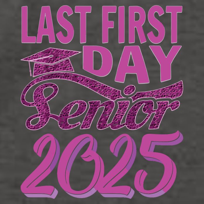 My Last First Day Senior Back To School 2025 Class Of 2025 Vector Backpack