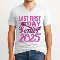 My Last First Day Senior Back To School 2025 Class Of 2025 V-Neck T-Shirt