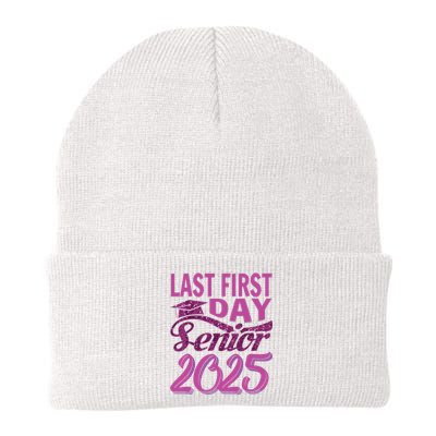 My Last First Day Senior Back To School 2025 Class Of 2025 Knit Cap Winter Beanie