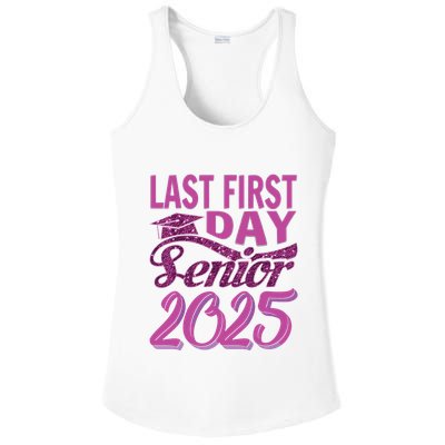 My Last First Day Senior Back To School 2025 Class Of 2025 Ladies PosiCharge Competitor Racerback Tank