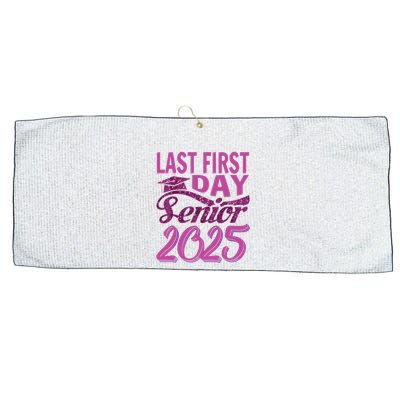 My Last First Day Senior Back To School 2025 Class Of 2025 Large Microfiber Waffle Golf Towel