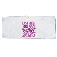 My Last First Day Senior Back To School 2025 Class Of 2025 Large Microfiber Waffle Golf Towel