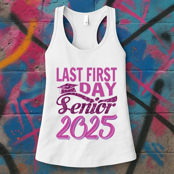 My Last First Day Senior Back To School 2025 Class Of 2025 Womens Tank Top